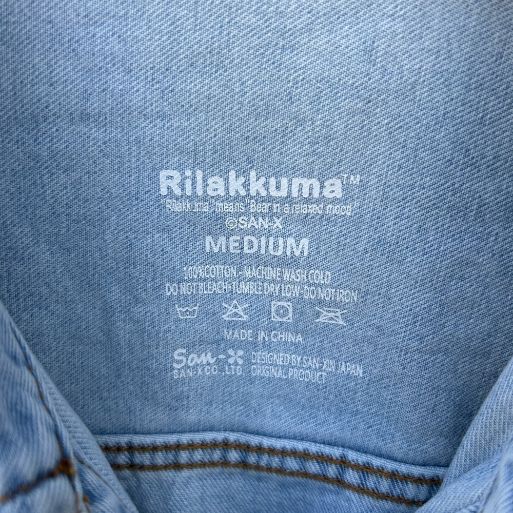 NWT Rilakkuma San Rio X Original 20th Anniversary Denim Jacket Limited Edition M - Picture 8 of 8